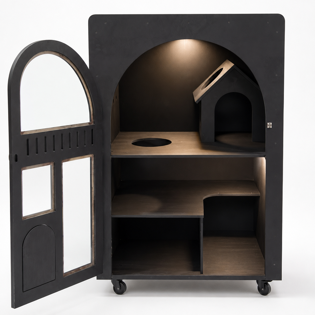 Ginger cat house