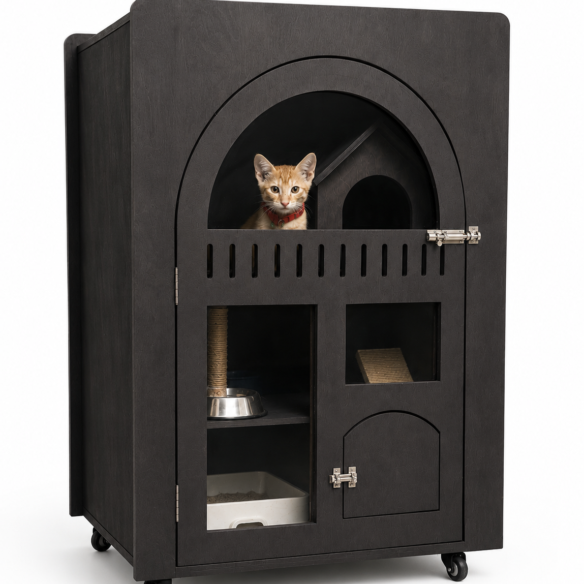Ginger cat house