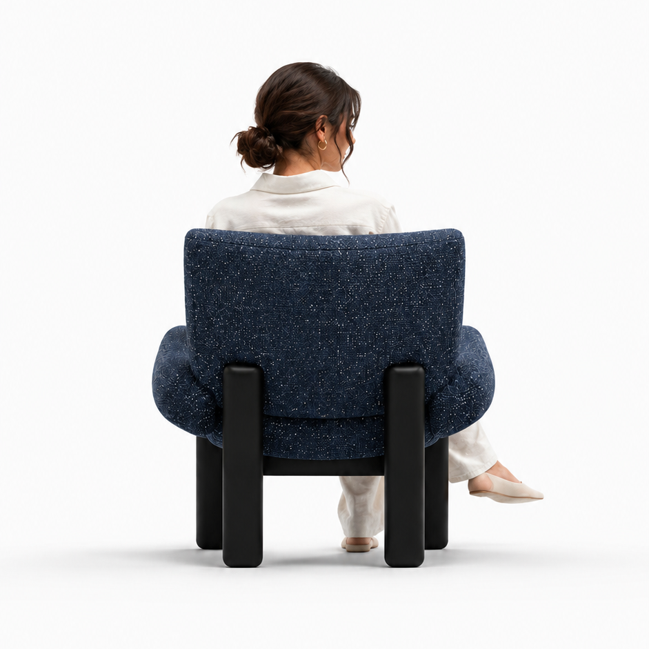 Mono Lounge Chair with foot stool