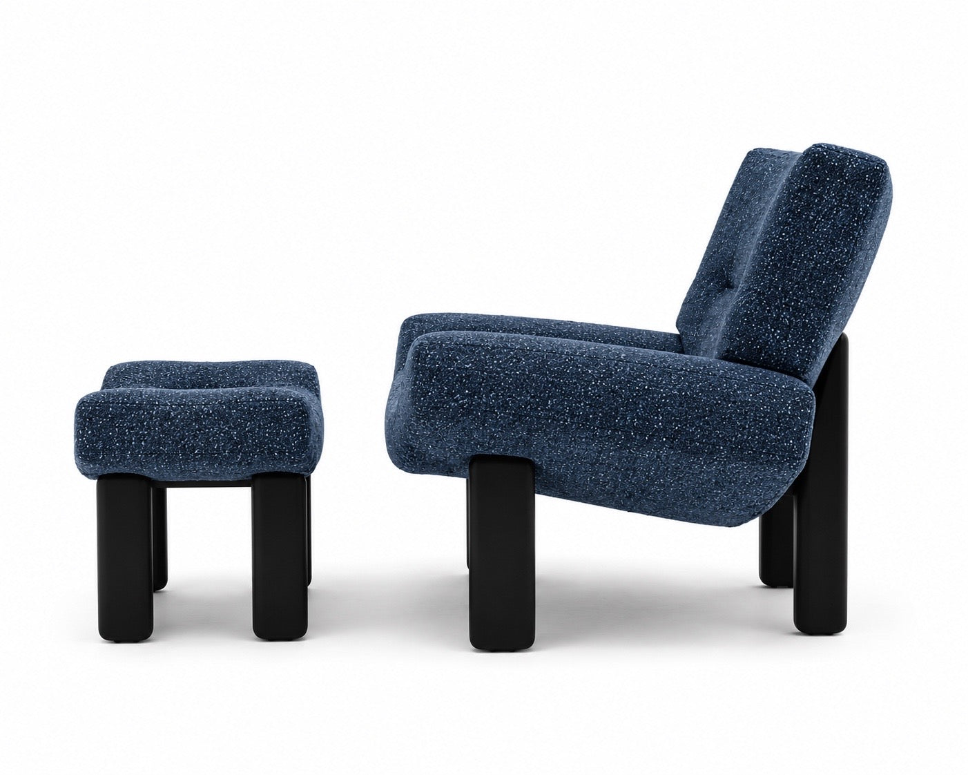 Mono Lounge Chair with foot stool