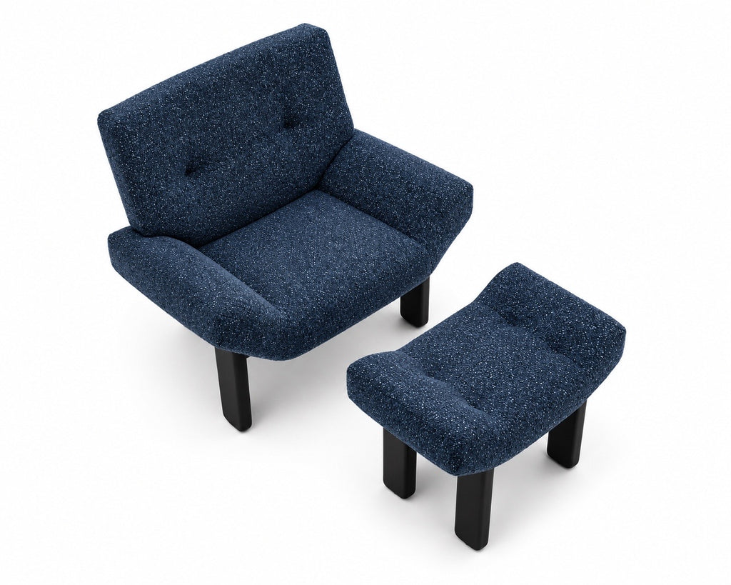 Mono Lounge Chair with foot stool