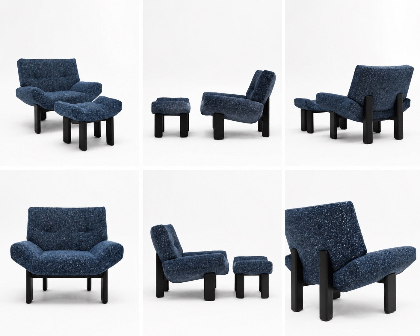 Mono Lounge Chair with foot stool