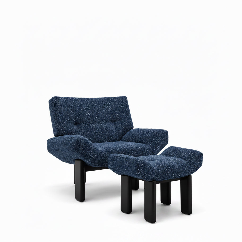 Mono Lounge Chair with foot stool